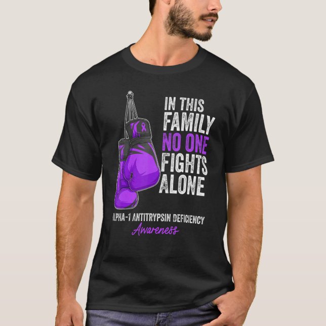 Alpha 1 Antitrypsin Defizit Sensibilisierungsmonat T-Shirt (Vorderseite)