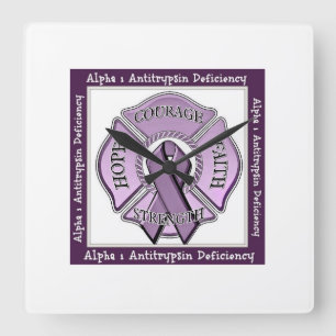 Alpha 1 antitrypsin Mangeluhr Quadratische Wanduhr