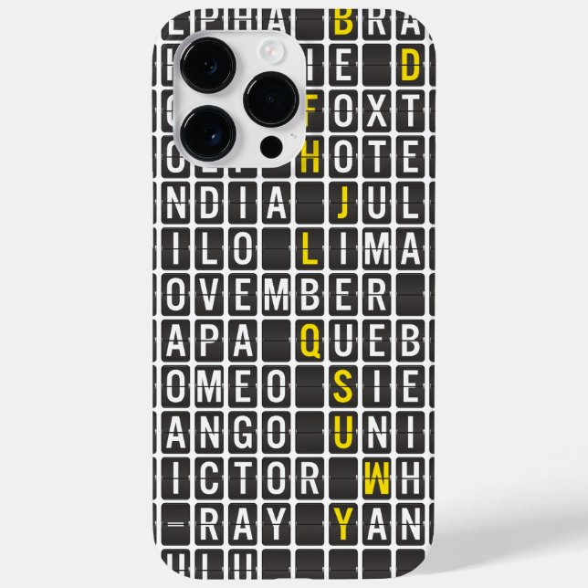 Alpha-Bravo-Charlie Case-Mate iPhone 14 Pro Max Hülle (Rückseite)