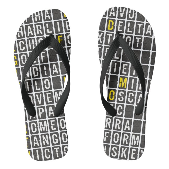 Alpha-Bravo-Charlie Flip Flops (Fußbett)