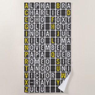 Alpha-Bravo-Charlie Strandtuch
