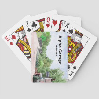 Alpha cartes de jeu de garage