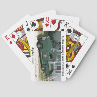 Alpha cartes de jeu de garage et de matériel