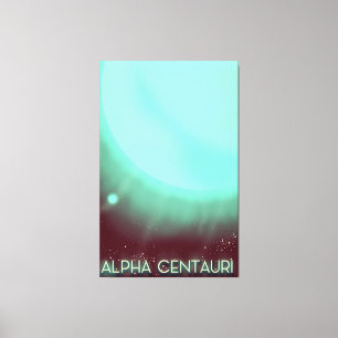 Alpha Centauri Space Art Poster Leinwanddruck