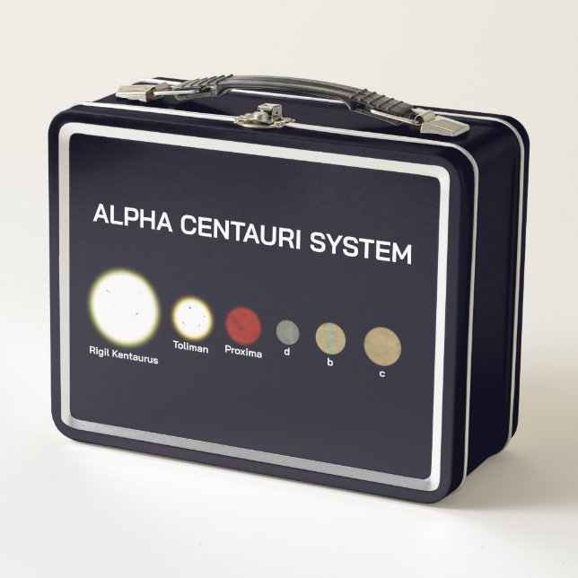 Alpha Centauri System Metall Brotdose (Vorderseite)