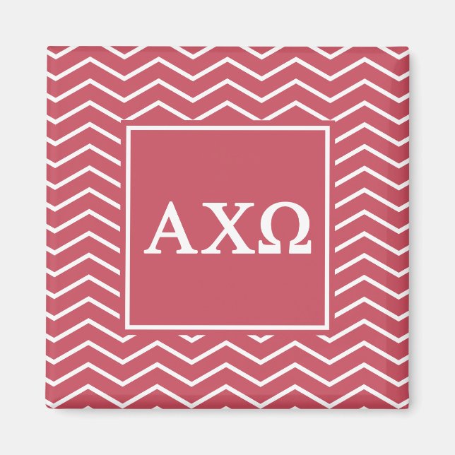 Alpha Chi Omega | Chevron-Muster Magnet (Vorne)