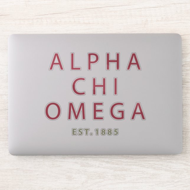 Alpha Chi Omega | Est. 1885 Aufkleber (Computer)