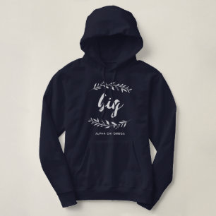 Alpha Chi Omega Große Girlande Hoodie