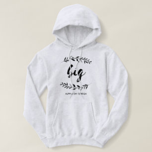 Alpha Chi Omega Große Girlande Hoodie