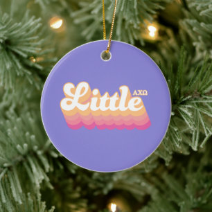 Alpha Chi Omega Kleine Schwester Keramik Ornament