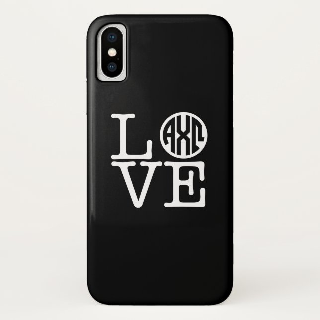 Alpha Chi Omega | Liebe Case-Mate iPhone Hülle (Rückseite)