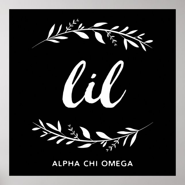 Alpha Chi Omega | Lil Wreath Poster (Vorne)