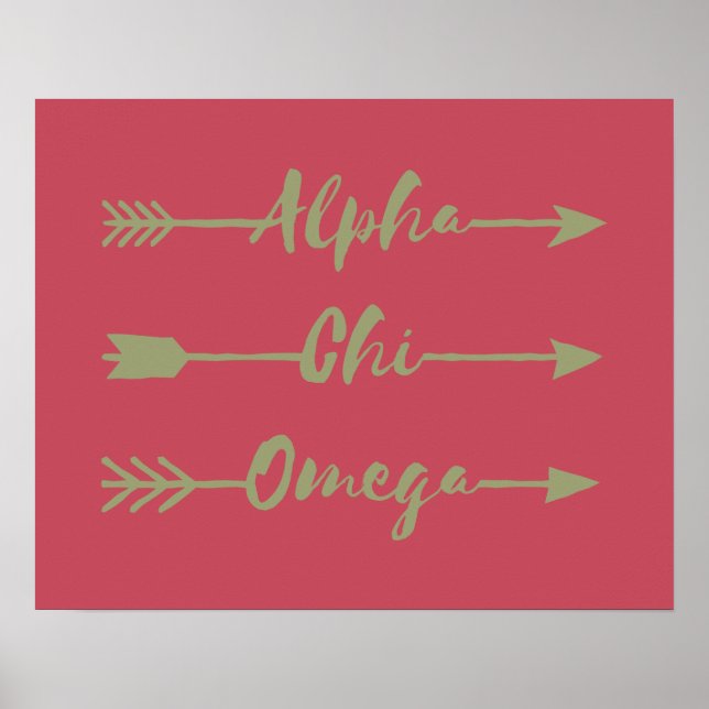 Alpha Chi Omega | Pfeile Poster (Vorne)