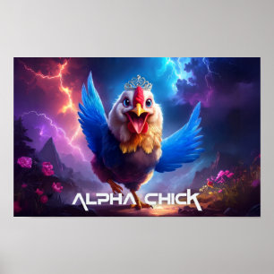 ALPHA CHICK lustiges Poster