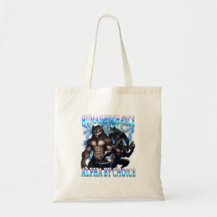 Alpha Choice Bootleg Lustiges Alpha Wolf Meme Humo Tragetasche