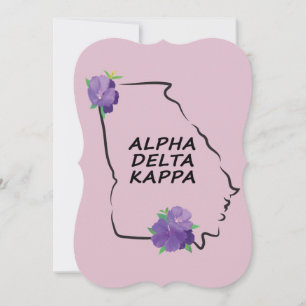 Alpha Delta Kappa Cartes pour notes plats