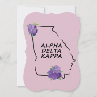 Alpha Delta Kappa Cartes pour notes plats