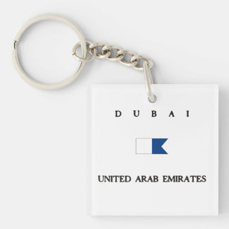 Alpha drapeau de piqué de Dubaï Emirats Arabes