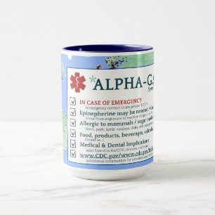 Alpha-Gal-Syndrom Sensibilisierung (15oz) Tasse