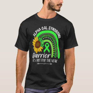 Alpha Gal Syndrom Sonnenblumen Rainbow Awareness T-Shirt