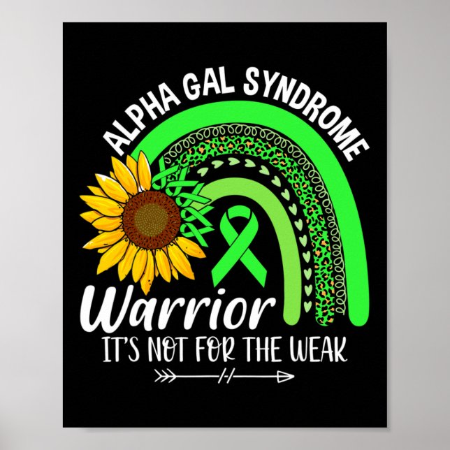 Alpha Gal Syndrom Syndrom Bewusstsein Poster (Vorne)