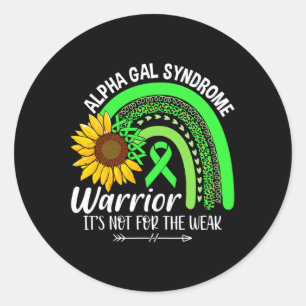 Alpha Gal Syndrom Syndrom Bewusstsein Runder Aufkleber