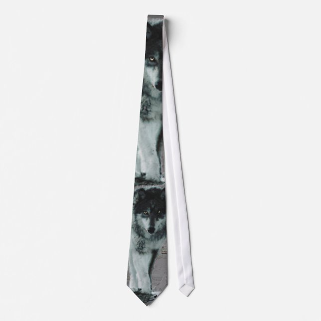 Alpha Homme Timbre Wolf Faune cravate (Devant)