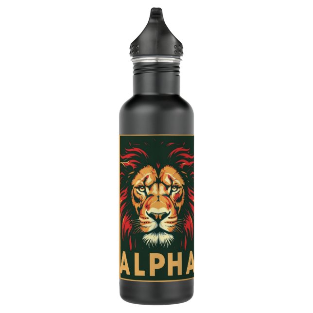"Alpha Lion" Bouteille en acier inoxydable (Droite)