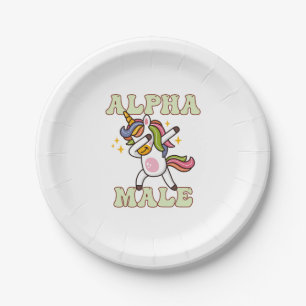 Alpha Male Ironic Unicorn 1 Pappteller