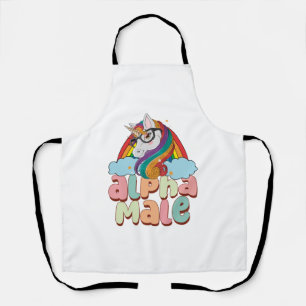 Alpha Male Ironic Unicorn 2 Schürze