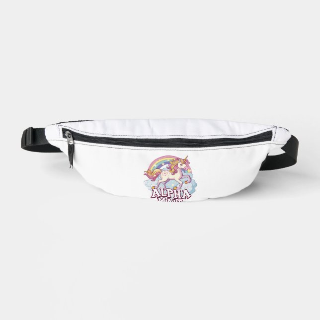 Alpha Male Unicorn Bauchtasche (Vorderseite)