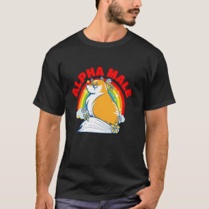 Alpha-Männchen Katzenliebhaber Katzenhumor Lustige T-Shirt