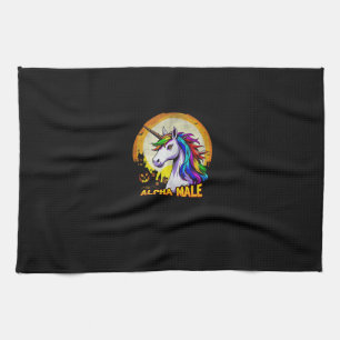 Alpha-Männchen LGBT Einhorn Halloween Tank Top Geschirrtuch