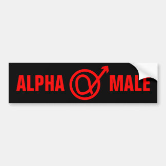 Alpha-Männchen-Zeichen Autoaufkleber