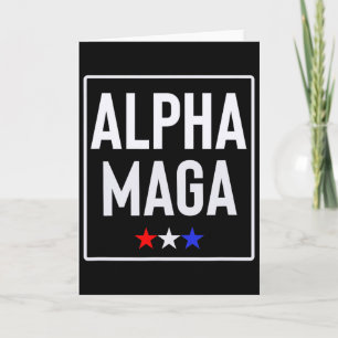 Alpha Mega Trump 2024 Wahl-Design Karte