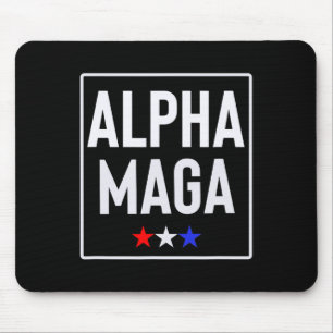 Alpha Mega Trump Wahldesign 2024 Mousepad