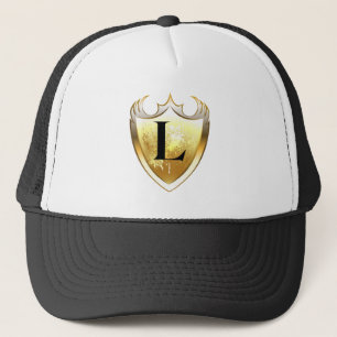 Alpha Monogram L Artistic Letter Everyday Style Truckerkappe