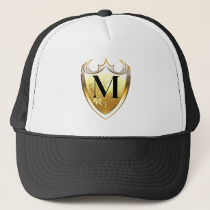 Alpha Monogram M Artistic Letter Everyday Style Truckerkappe