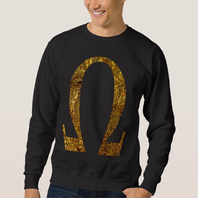 Alpha Omega Buchstabe Griechisches Alphabet  1 Sweatshirt (Vorderseite)