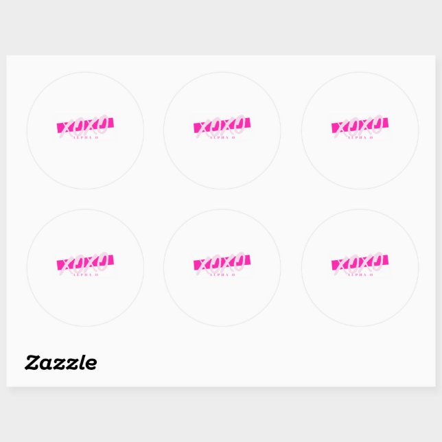 alpha omicron pi x gossip girl sticker (Feuille)