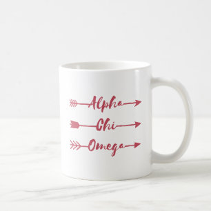 Alpha Pfeile Chi-Omegas Kaffeetasse