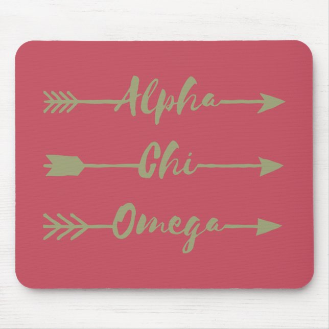 Alpha Pfeile Chi-Omegas | Mousepad (Vorne)