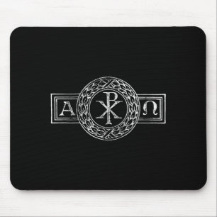 Alpha und Omega Chi und Rho Xp Jesus Christus Chri Mousepad
