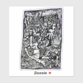 Alpha Warrior, von Brian Benson Vinyl Aufkleber