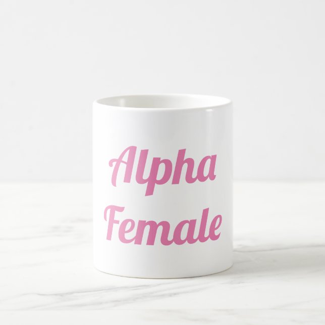 Alpha-Weibliche Tasse (Mittel)