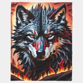 Alpha Wolf Fleecedecke