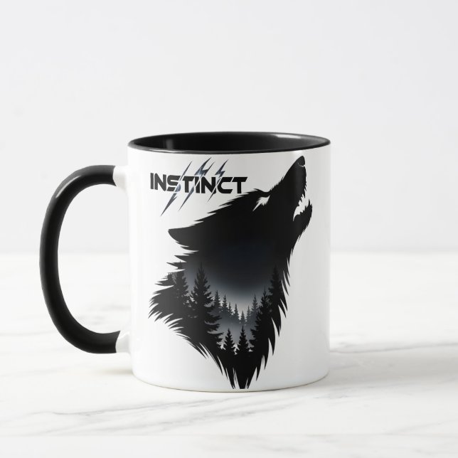 alpha wolf Graphic Tasse (Links)