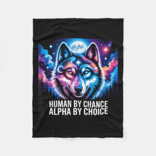 Alpha-Wolfsmensch zufällig Alpha durch Wahl Fleecedecke