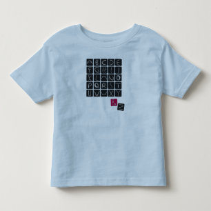 alphabet2 kleinkind t-shirt