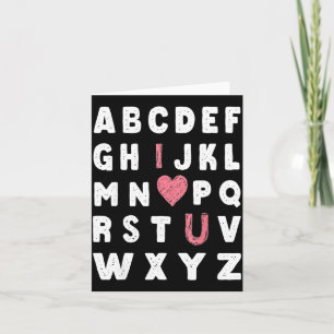Alphabet Abc Ich Liebe Dich Valentinstag Herz Karte